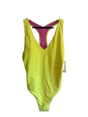 NWT Speedo Women's V Neck High Rise Swimsuit
